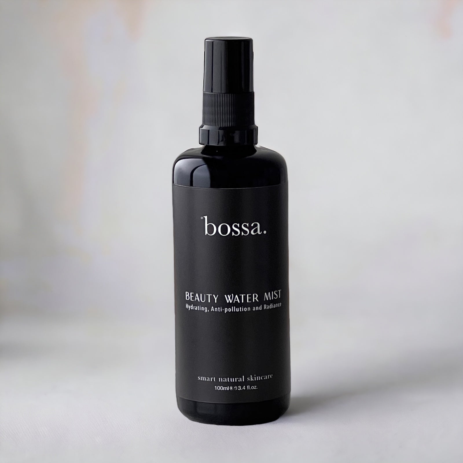 Bossa Beauty Water Mist bottle with hydrating rosewater and Australian botanicals